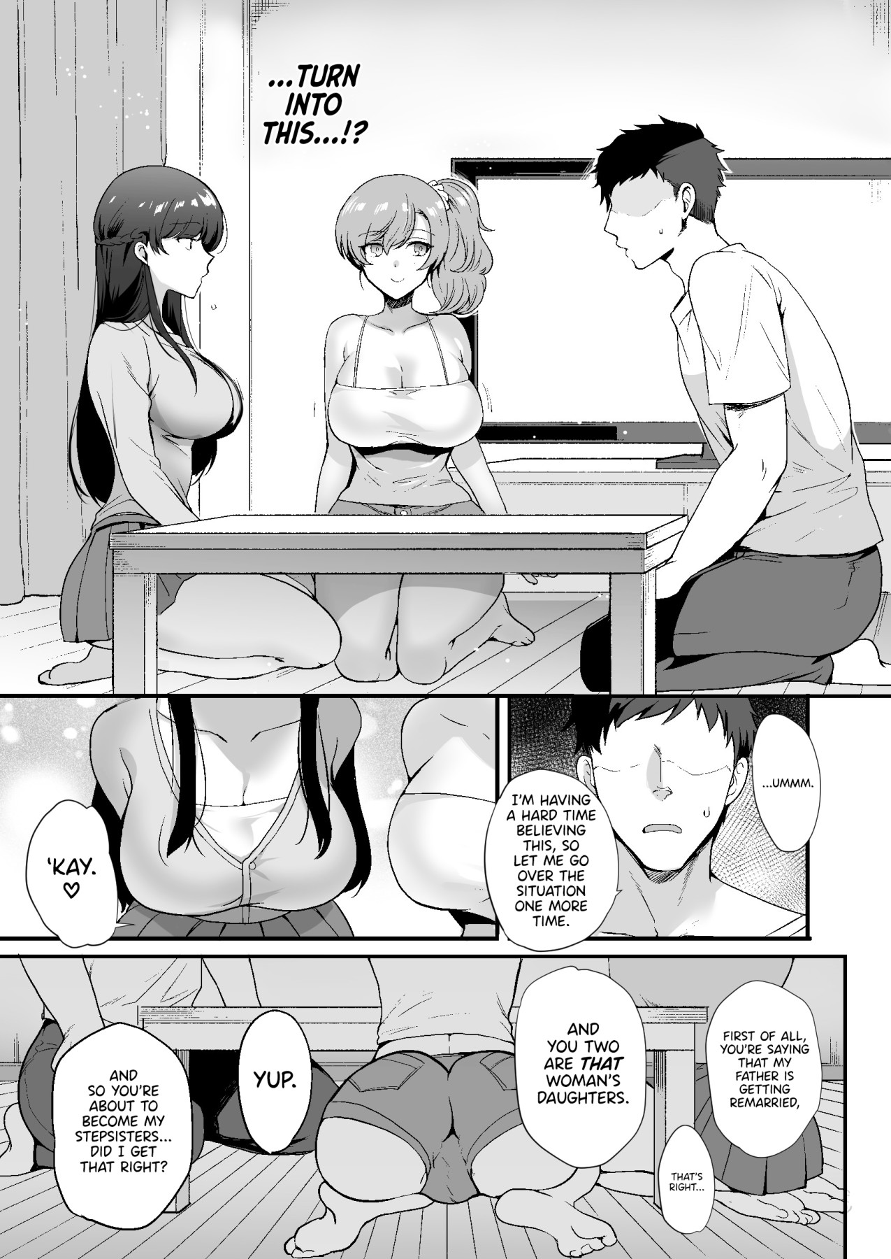 Hentai Manga Comic-My Roommates Are Way Too Lewd ~Living in a One-Room Apartment With Two Perverted Sisters~-Read-7